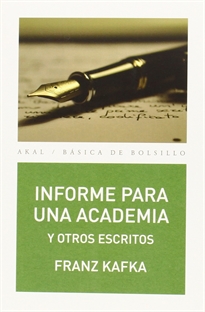 Books Frontpage Informe para una academia y otros escritos
