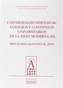Books Frontpage Univeridades hispánicas: colegios y conventos universitarios en la edad moderna (II)