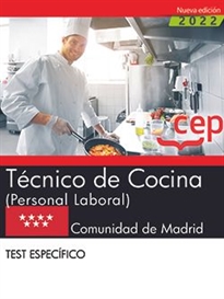 Books Frontpage Técnico de Cocina (Personal Laboral). Comunidad de Madrid. Test específico