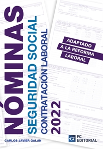 Books Frontpage Nóminas, Seguridad Social y Contratación Laboral 2022