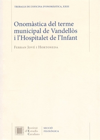Books Frontpage Onomàstica del terme municipal de Vandellòs i l'Hospitalet de l'Infant