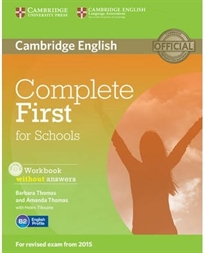 Books Frontpage Complete First for Schools Workbook without Answers with Audio CD