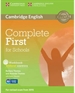 Front pageComplete First for Schools Workbook without Answers with Audio CD