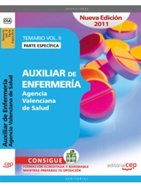 Books Frontpage Auxiliar de Enfermería Agencia Valenciana de Salud. Temario Vol. II. Parte Específica