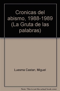 Books Frontpage Crónicas del abismo: (1988-1989)