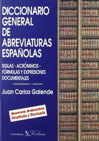 Books Frontpage Diccionario general de abreviaturas españolas