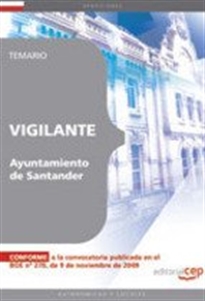 Books Frontpage Vigilante del Ayuntamiento de Santander. Temario
