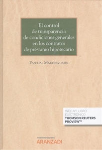 Books Frontpage El control de transparencia de condiciones generales en los contratos de préstamo hipotecario (Papel + e-book)