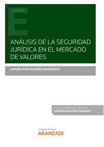 Books Frontpage Análisis de la seguridad jurídica en el mercado de valores (Papel + e-book)