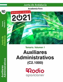 Books Frontpage Temario Volumen 1. Auxiliares Administrativos de la Junta de Andalucía (C2.1000).