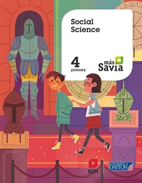 Books Frontpage Social science. 4 Primary. Más Savia