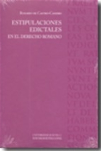 Books Frontpage Estipulaciones edictales en el Derecho Romano