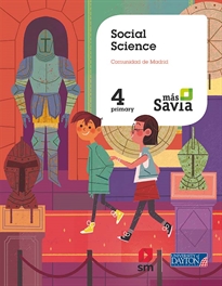 Books Frontpage Social Science. 4 Primary. Más Savia. Madrid