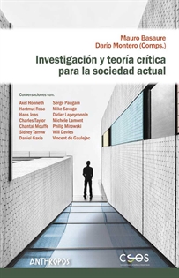 Books Frontpage Investigación Y Teoría Crítica Para La Sociedad Actual