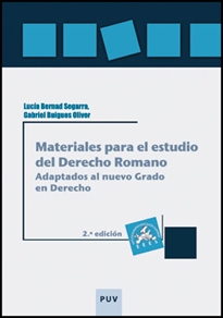 Books Frontpage Materiales para el estudio del Derecho Romano, 2a ed.