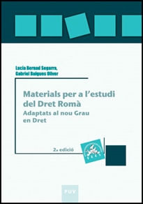 Books Frontpage Materials per a l'estudi del Dret Romà, 2a ed.