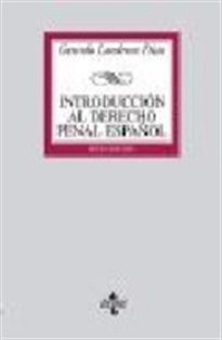Books Frontpage Introducción al Derecho Penal español