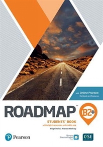 Books Frontpage Roadmap B2+ Students  Book With Online Practice, Digital Resources & App