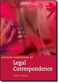 Books Frontpage Oxford Handbook of Legal Correspondence