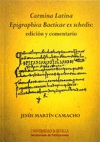 Books Frontpage Carmina Latina Epigraphica Baeticae ex schedis: edición y comentario