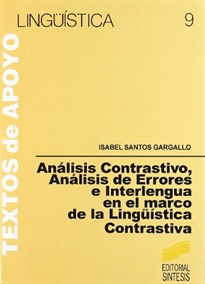 Books Frontpage Analisis Errores E Interlengua. Analisis Contrastivo