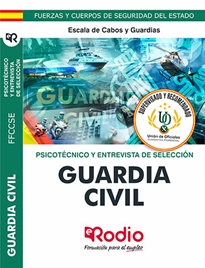 Books Frontpage Guardia Civil.  Escala de Cabos y Guardias. Psicotécnico y Entrevista de Selección. 2023