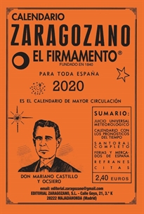 Books Frontpage Calendario Zaragozano 2020