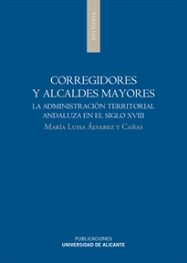 Books Frontpage Corregidores y alcaldes mayores