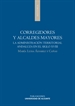 Front pageCorregidores y alcaldes mayores