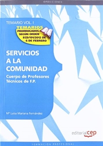 Books Frontpage Cuerpo de Profesores Técnicos de F.P. Servicios a la Comunidad. Temario Vol. I.