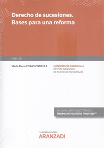 Books Frontpage Derecho de sucesiones. Bases para una reforma (Papel + e-book)