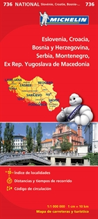 Books Frontpage Mapa National Eslovenia, Croacia, Bosnia y Herzegovina, Serbia, Montenegro, Ex Rep. Yugoslava de Macedonia