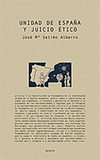 Books Frontpage Unidad de España y juicio ético
