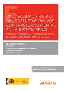 Books Frontpage Discapacidad y riesgo de los sujetos pasivos con trastorno mental en la justicia penal (Papel + e-book)
