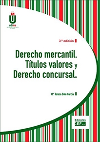 Books Frontpage Derecho mercantil. Títulos valores y derecho concursal