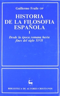 Books Frontpage Historia de la filosofía española