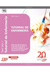 Books Frontpage Tutorial de Enfermería. Test Vol. I.