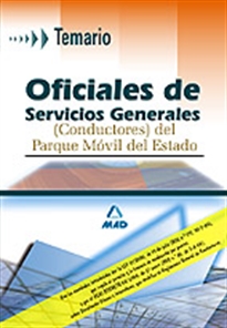 Books Frontpage Oficiales de servicios generales (conductores) del parque móvil del estado. Temario
