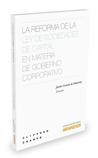 Books Frontpage La reforma de la Ley de Sociedades de Capital en materia de Gobierno Corporativo