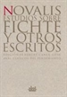 Front pageEstudios sobre Fichte y otros escritos