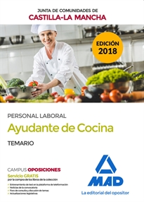 Books Frontpage Ayudante de Cocina (Personal Laboral de la Junta de Comunidades de Castilla-La Mancha). Temario