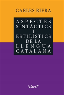 Books Frontpage Aspectes sintàctics i estilístics de la llengua catalana