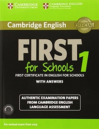 Books Frontpage Cambridge English First 1 for Schools for Revised Exam from 2015 Student's Book Pack (Student's Book with Answers and Audio CDs (2))