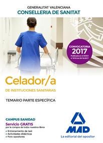 Books Frontpage Celador/a  de Instituciones Sanitarias de la Conselleria de Sanitat de la Generalitat Valenciana. Temario parte específica