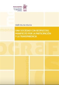 Books Frontpage Una sociedad con respuestas. Manifiesto por la participación y la transparencia