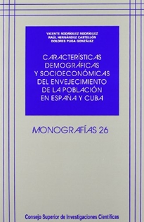 Books Frontpage Características demográficas y socioeconómicas del envejecimiento de la población en España y Cuba