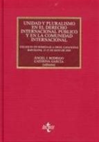 Books Frontpage Unidad y pluralismo en el Derecho Internacional público y en la Comunidad Internacional