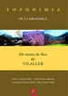 Front pageEls noms de lloc de Vilaller