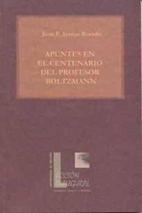 Books Frontpage Apuntes en el Centenario del Profesor Boltzmann