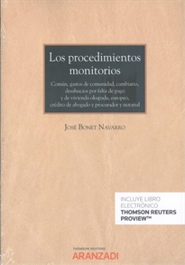 Books Frontpage Los procedimientos monitorios (Papel + e-book)